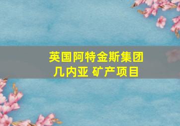 英国阿特金斯集团几内亚 矿产项目